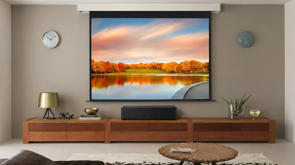 motorized projector screen