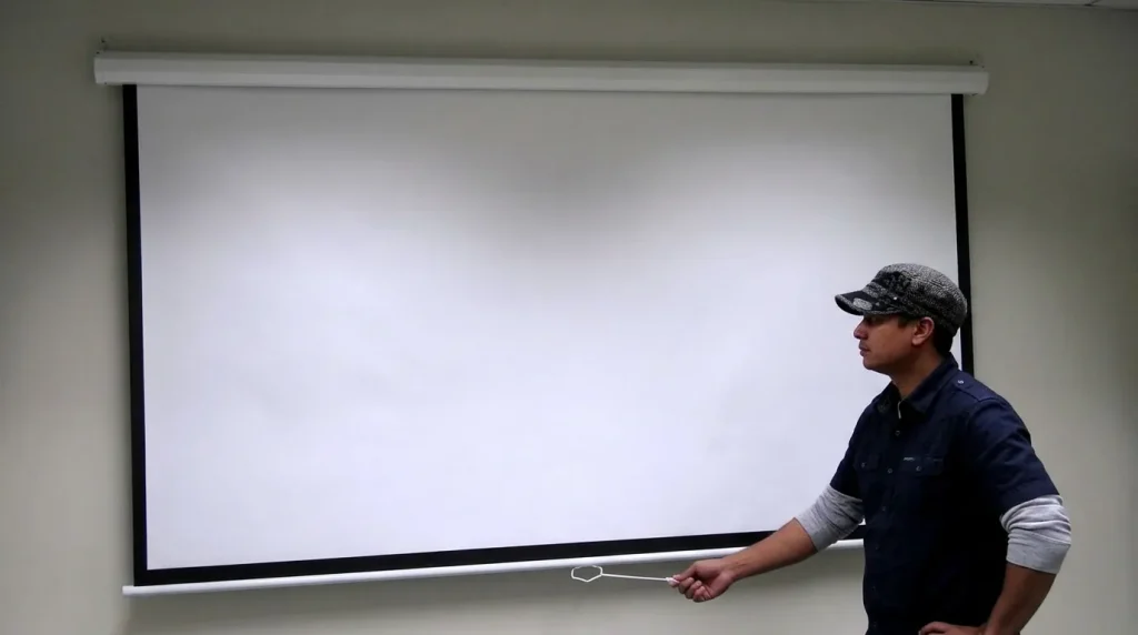 Manual Pull Down Screen
