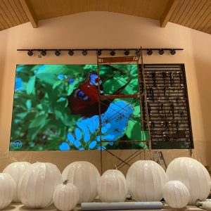 Instalasi LED Indoor P2.5 uk. 8000 x 4000 mm di HOPE PIK