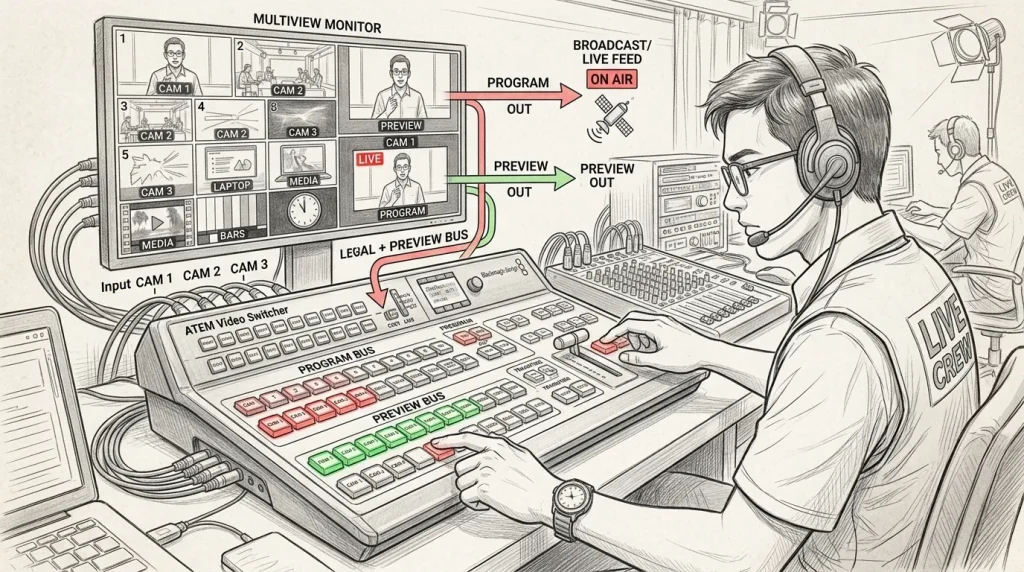 Cara Kerja Video Switcher