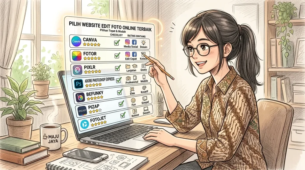 Langkah Praktis Menggunakan Editor Online