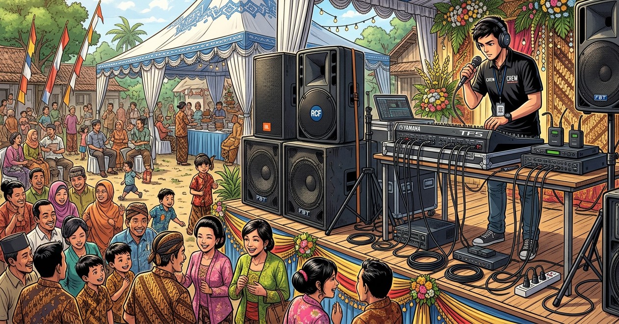 Harga 1 Set Sound System Panggung untuk Hajatan Desa