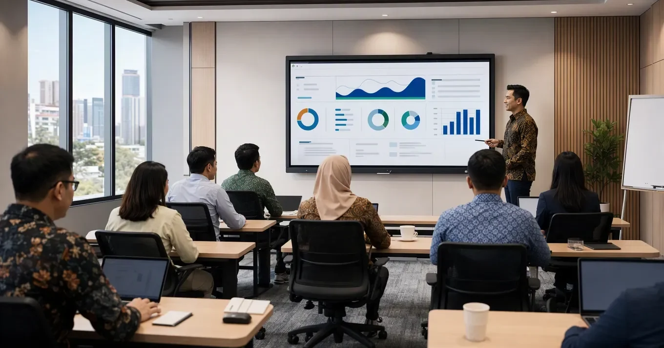 Cara Memilih Ukuran Interactive Display Berdasarkan Ruangan, Jarak Pandang, dan Jumlah Peserta